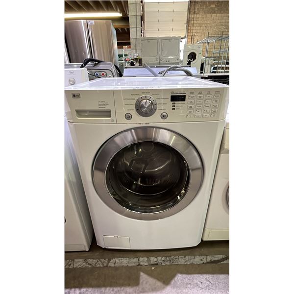 LG FRONT LOAD ULTRA CAPACITY STAINLESS STEEL DRUM WASHER WM2496HWM