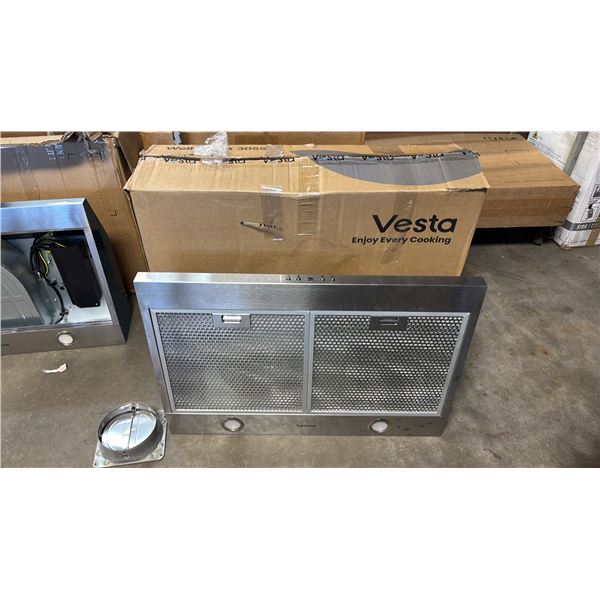 VESTA WELLINGTON 30SS STAINLESS STEEL 30" RANGE HOOD FAN WITH BOX