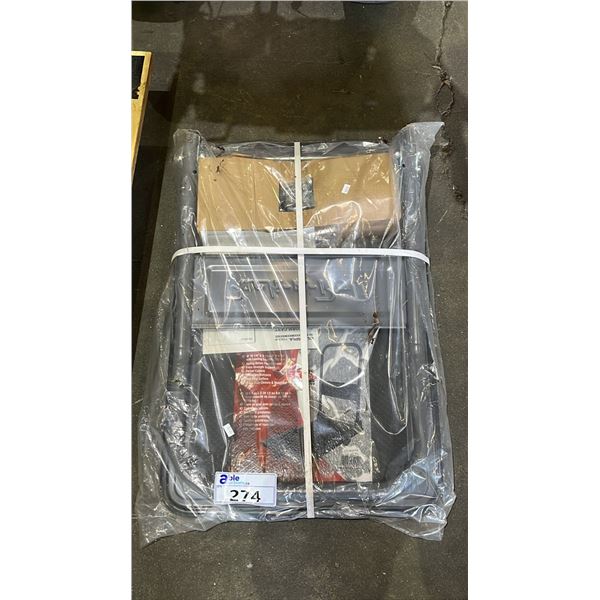 OLYMPIA TOOLS FOLDING GREY METAL CART: LOAD CAPACITY 330LB/149KG