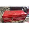 Image 2 : SNAP-ON 54" 8-DRAWER TOP CHEST & CONTENTS*LIFT SUPPORTS NEED REPLACEMENT/REPAIR*