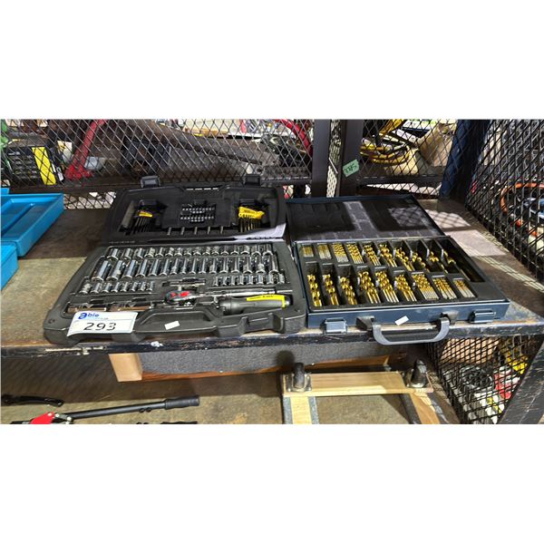 STANLEY FATMAX SOCKET & TOOL SET & MASTERCRAFT DRILL BIT SET - BOTH ARE COMPLETE