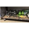 Image 2 : SHELF OF TURF BUILDER PRO LAWN FERTILIZER, JIFFY POTS, VOTIVE HANGING LAMPS, GARDEN DECOR & MORE