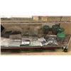 Image 3 : SHELF OF ASSORTED SCREWS, WASHERS, METAL TOOL BOX & CONTENTS & MORE