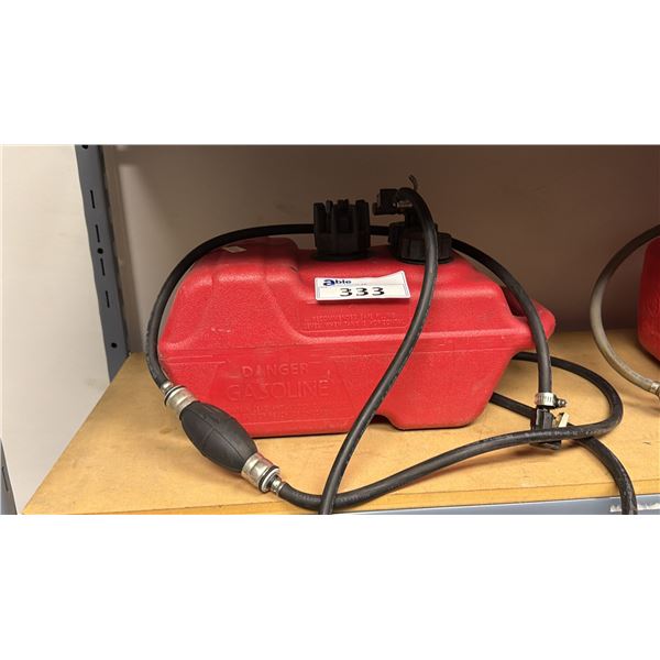 RED PORTABLE 11.4L PLASTIC MARINE FUEL TANK