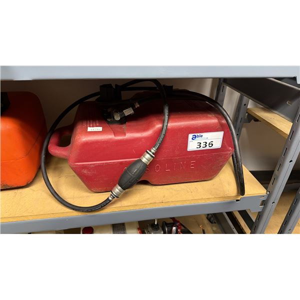 TEMPO RED PLASTIC PORTABLE MARINE FUEL TANK