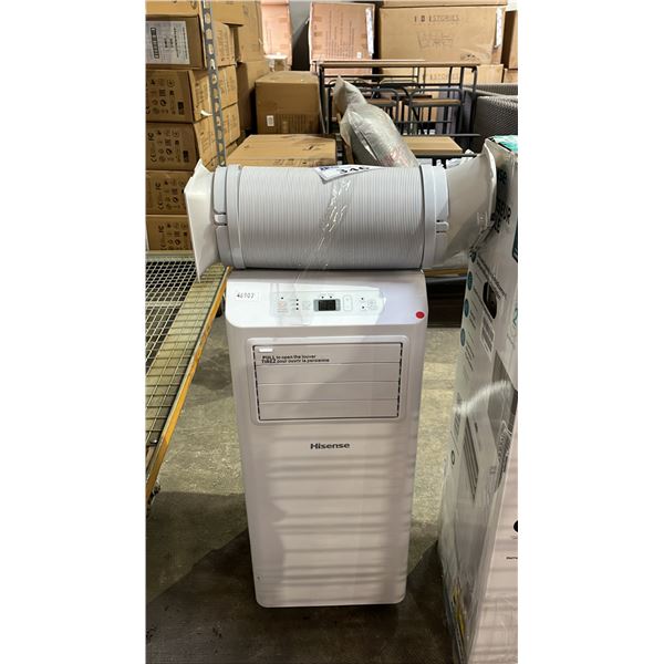HISENSE PORTABLE AIR CONDITIONER WITH HOSE: 5000 BTU ASHRAE/3000 BTU SACC