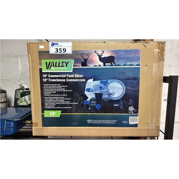 VALLEY SPORTSMAN 10" COMMERCIAL FOOD SLICER *IN BOX*