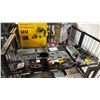 Image 1 : MILTON BATTERY TESTER, POWER FIST CLAMP METER, TAP & DIE SET, HOLE SAW KIT, SOCKET WRENCH SET &