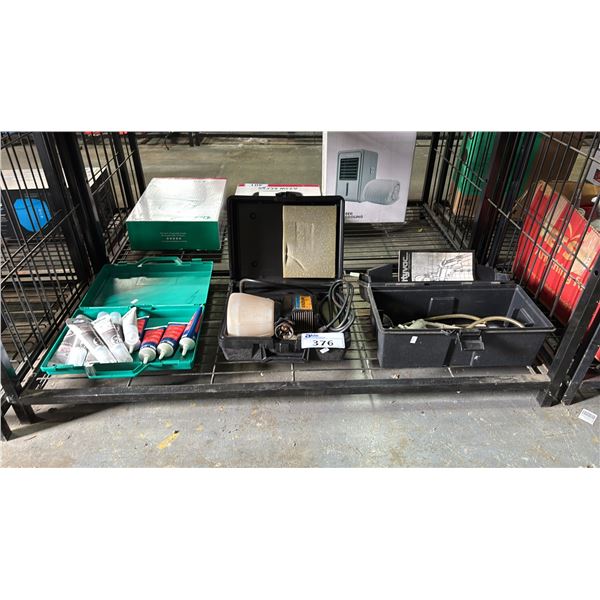MITYVAC VACUUM PUMP, WAGNER HEAVY DUTY POWER PAINTER, GE SILICON ADHESIVE SEALANT & MORE