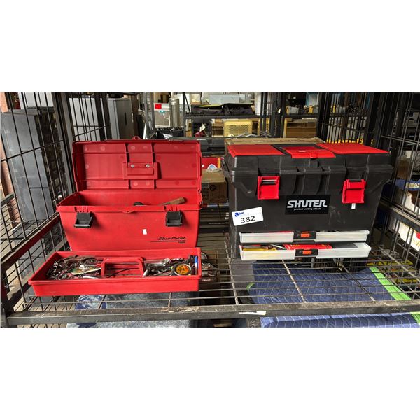SHUTER TOOL BOX WITH CONTENTS & BLUE-POINT TOOL BOX WITH CONTENTS