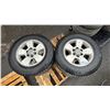 Image 3 : SET OF 4 NOKIAN HAKKAPELINTA LT 245/70R17 TIRES MOUNTED ON 6 BOLT METAL HYUNDAI RIMS