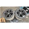 Image 3 : SET PF 4 KAPSEN SNOWSHOES AW33 275/40R20 106H TIRES MOUNTED ON 5 BOLT METAL BMW RIMS