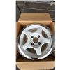 Image 2 : *NEW* SET OF 4 METAL 4 BOLT WHITE 14" RIMS