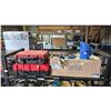 Image 1 : (2) EMPTY MILWAUKEE TOOL CASES & BOX OF WESTWARD 2 QUART BATTERY FILLER BOTTLES