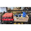 Image 2 : (2) EMPTY MILWAUKEE TOOL CASES & BOX OF WESTWARD 2 QUART BATTERY FILLER BOTTLES