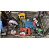 Image 2 : SHELF OF ASSTD. ELECTRIC & CORDLESS TOOLS, BATTERIES, CAT POWER STATION & MORE