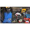 Image 3 : SHELF OF ASSTD. ELECTRIC & CORDLESS TOOLS, BATTERIES, CAT POWER STATION & MORE