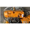 Image 1 : KITO 1 TONNE HOIST M#ER20105, S#46688, 220V/3PHASE, 18' LIFT, SINGLE SPEED, GENERIC PENDANT