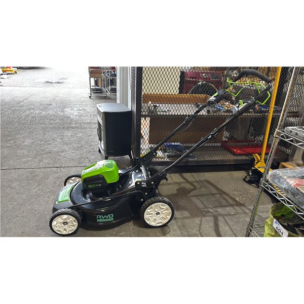 GREENWORKS PRO 80V 21" CORDLESS LAWN MOWER *NO BATTERY/NO CHARGER/UNKNOWN WORKING CONDITION*