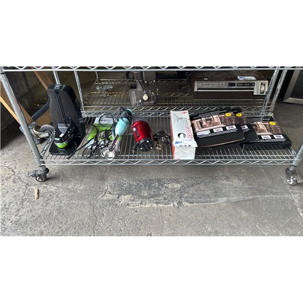 SHELF OF MESH PET GATES, ISI DESSERT WHIP, IMMERSION BLENDER, SPICE/COFFEE GRINDER & MORE