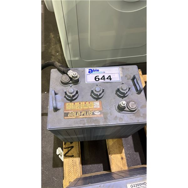 G2200HD 25AH GC BATTERY: FOR GOLF CARTS, FLOOR SCRUBBERS & BURNISHERS OR SCISSOR-LIFTS