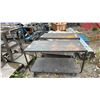 Image 1 : METAL 2-TIER 4-WHEEL PUSH CART