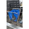 Image 4 : ROLLING COMMERCIAL LAUNDRY CART WITH RUBBER GLOVES & PLATFORM DOLLY
