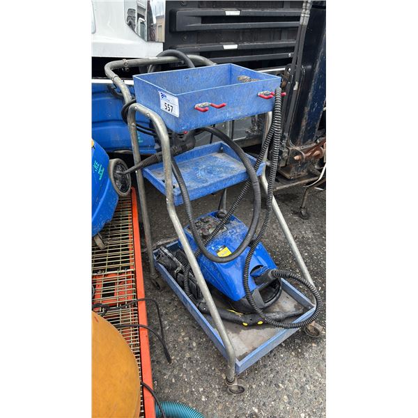 WINDSOR ZEPHYR STEAM CLEANER & ROLLING JANITORIAL CART