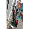 Image 2 : (3) BUNDLES OF ASSORTED SNOW SHOVELS & RAKES