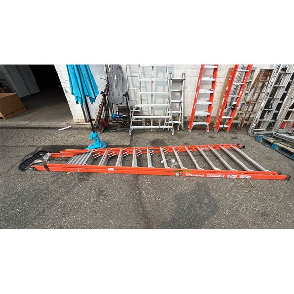 METALTECH BUILDMAN 24' FIBERGLASS EXTENSION LADDER