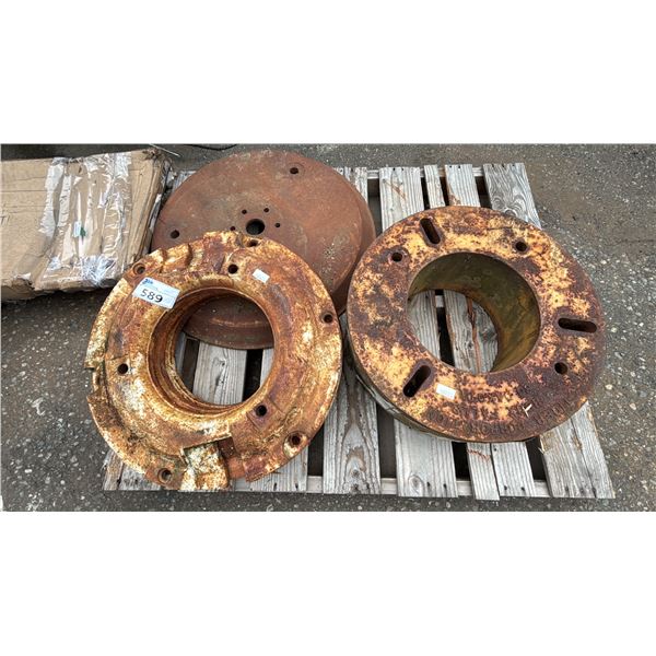 PALLET OF TRACTOR WHEEL WEIGHTS *MUST TAKE ALL*