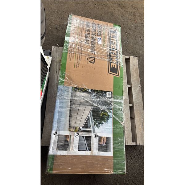 LIFETIME 170 GALLON DECK BOX *UNKNOWN WORKING CONDITION/MAY BE MISSING PARTS & OR PIECES*