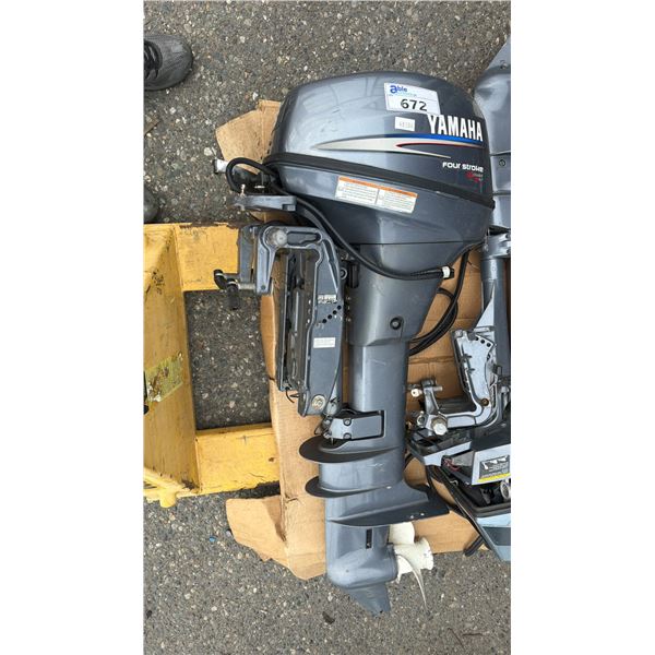 YAMAHA FOUR STROKE POWER TILT GAS OUTBOARD MOTOR