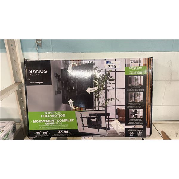 SANUS ELITE SUPER-SLIM FULL-MOTION TV WALL MOUNT 40"- 90" MODEL BLFS420-B3