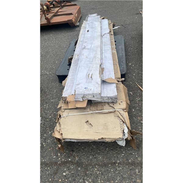 SHUFFLE BOARD & (3) BOXES OF FLOORING