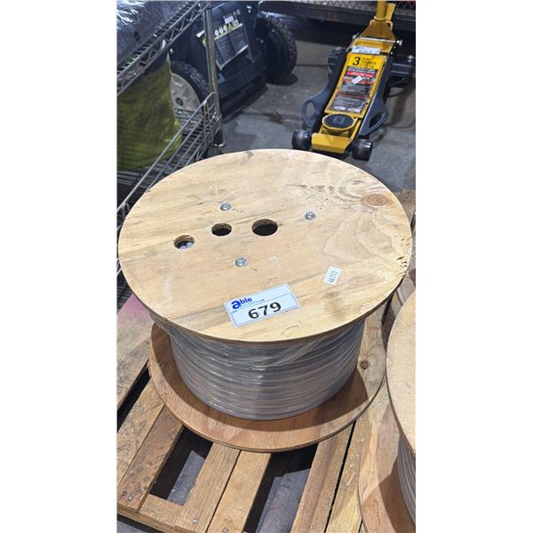 LARGE WOOD SPOOL OF SOUTHWIRE TELCOFLEX IV CENTRAL OFFICE POWER CABLE