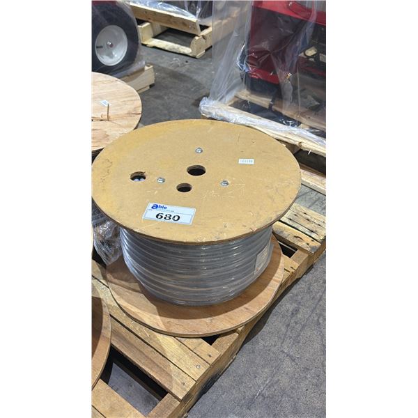 LARGE WOOD SPOOL OF SOUTHWIRE TELCOFLEX IV CENTRAL OFFICE POWER CABLE