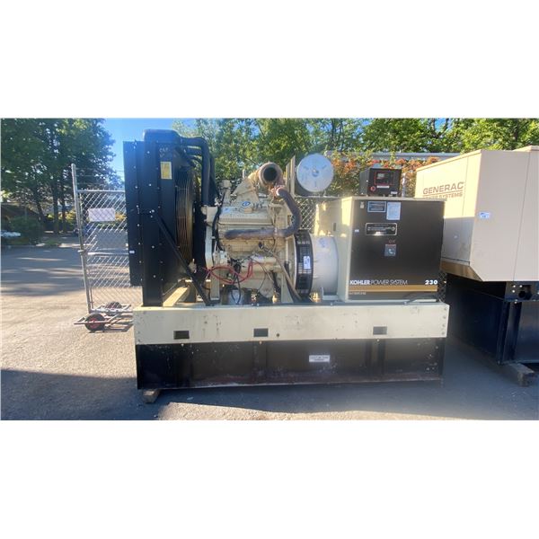 KOHLER POWER SYSTEM 230 MODEL 230R0ZD HEAVY DUTY INDUSTRIAL 235KW DIESEL POWERED STANDBY GENERATOR