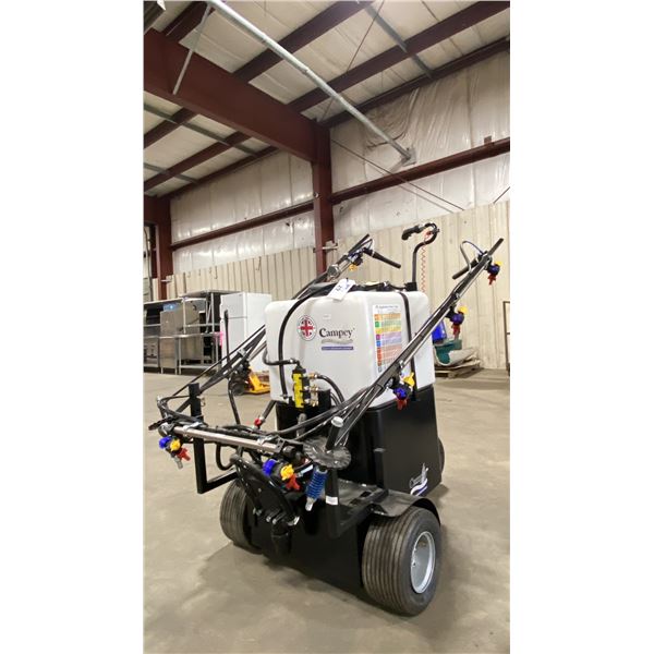 CAMPEY TURF CARE SYSTEMS MARTIN LISHMAN SPMC150 ELECTRIC WALK BEHIND MICRO-SPRAYERS WITH CHARGERS