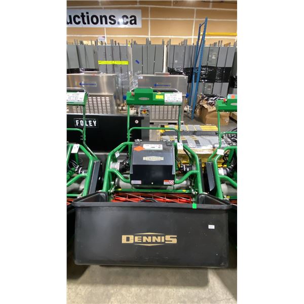 DENNIS ES-860 COMMERCIAL ELECTRIC WALK BEHIND REEL MOWER WITH ZIVAN ELECTRIC CHARGING SYSTEM
