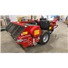 Image 1 : 2025 REDEXIM CARRIER RED GAS POWERED WALK BEHIND LANDSCAPE MACHINE WITH VERTI-DRAIN 1513 HIGH SPEED