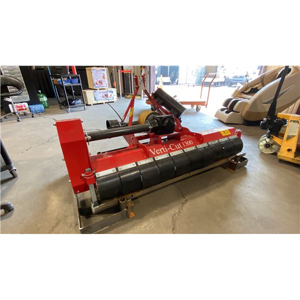 REDEXIM VERTI-CUT 1300 RED PINTAL DRIVEN PRECISION GRASS CUTTING TRACTOR ATTACHMENT