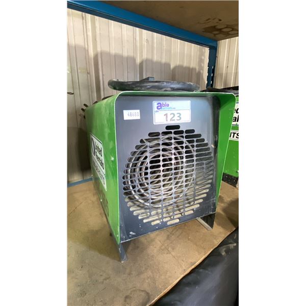 PATRON E9 GREEN 240V INDUSTRIAL / COMMERCIAL ELECTRIC PORTABLE AIR HEATER