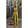 Image 1 : SELF LEVELING INDUSTRIAL ROTARY LASER SET IN HARD TRANSPORT CASE WITH TRIPOD & SURVEYORS RULER