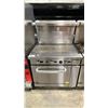 Image 1 : EFI 36" STAINLESS STEEL NATURAL GAS COMMERCIAL GRIDDLE TOP OVEN WITH BACKSPLASH SHELF