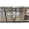 Image 3 : EFI 6 BURNER STAINLESS STEEL NATURAL GAS COMMERCIAL OVEN WITH BACKSPLASH SHELF