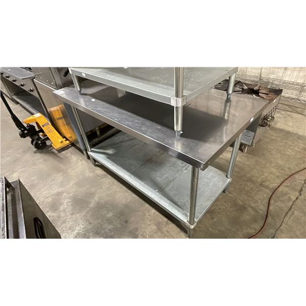 EFI T6030 STAINLESS STEEL 2 TIER 60"W X 30"D COMMERCIAL PREPARATION TABLE