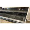 Image 3 : HUSSMANN 12' BLACK 2-TIER ILLUMINATED COMMERCIAL PRODUCE DISPLAY COOLER WITH PLASTIC ROLL NIGHT