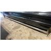 Image 5 : HUSSMANN 12' BLACK 2-TIER ILLUMINATED COMMERCIAL PRODUCE DISPLAY COOLER WITH PLASTIC ROLL NIGHT