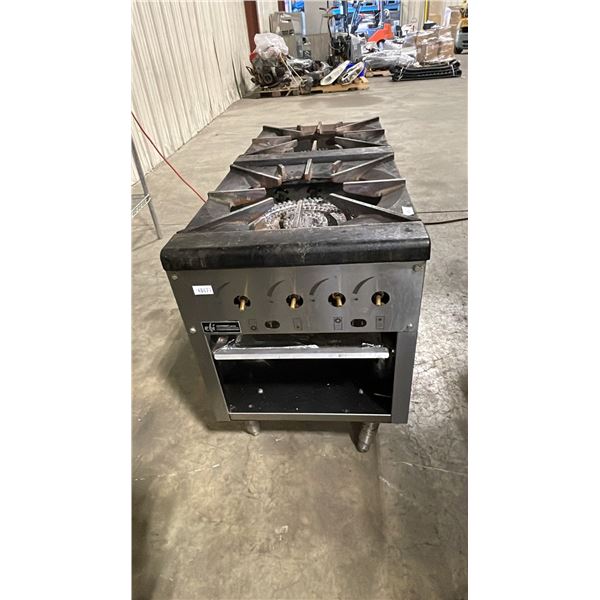 EFI RCTSP-18-2N LARGE 2 BURNER STAINLESS STEEL NATURAL GAS COMMERCIAL STOCK POT STATION